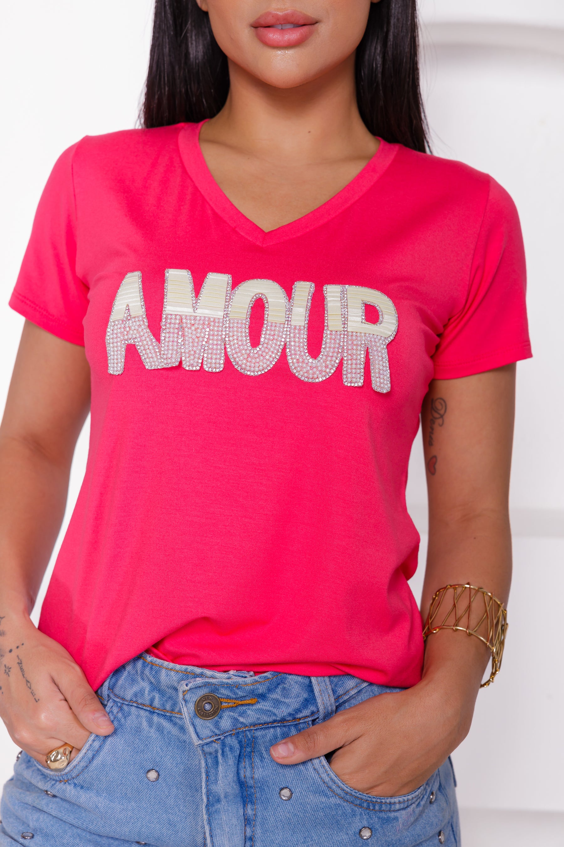 T-Shirt Amour - Pink