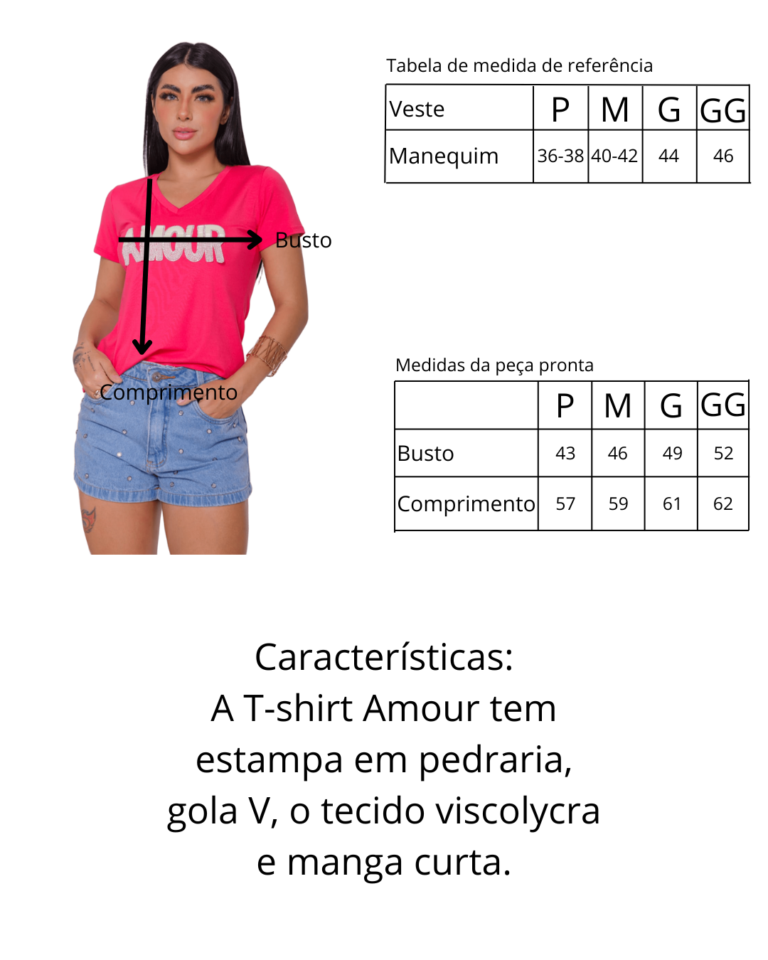 T-Shirt Amour - Pink