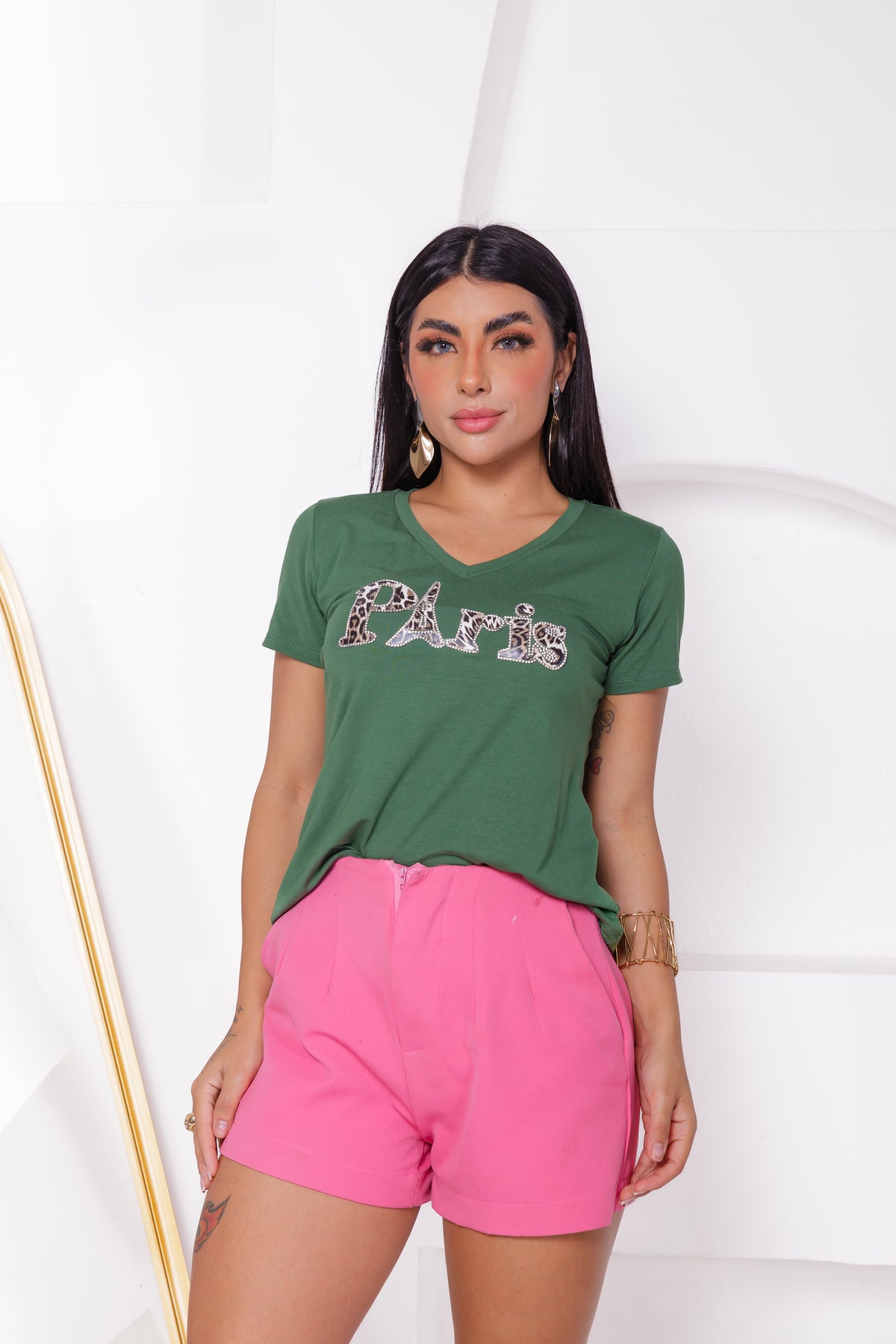 T-shirt Paris - Verde
