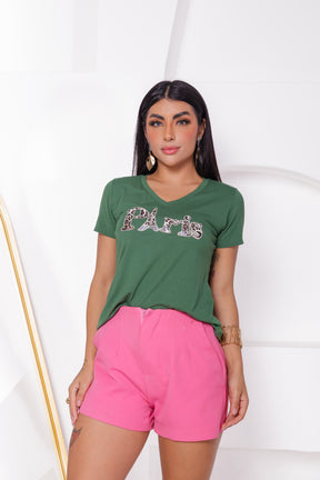 T-shirt Paris - Verde