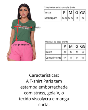 T-shirt Paris - Verde