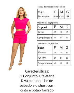Conjunto Alfaiataria Diva - Pink